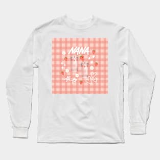 Nana anime strawberry glasses Long Sleeve T-Shirt